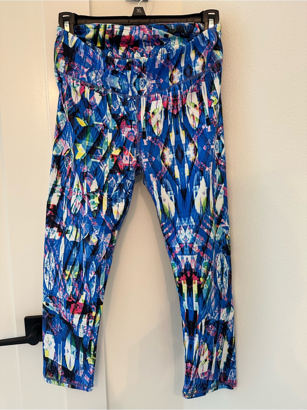 Fabletics Blue Multi-Color Active Leggings